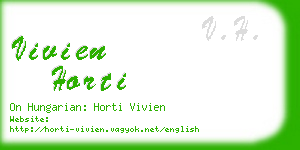 vivien horti business card